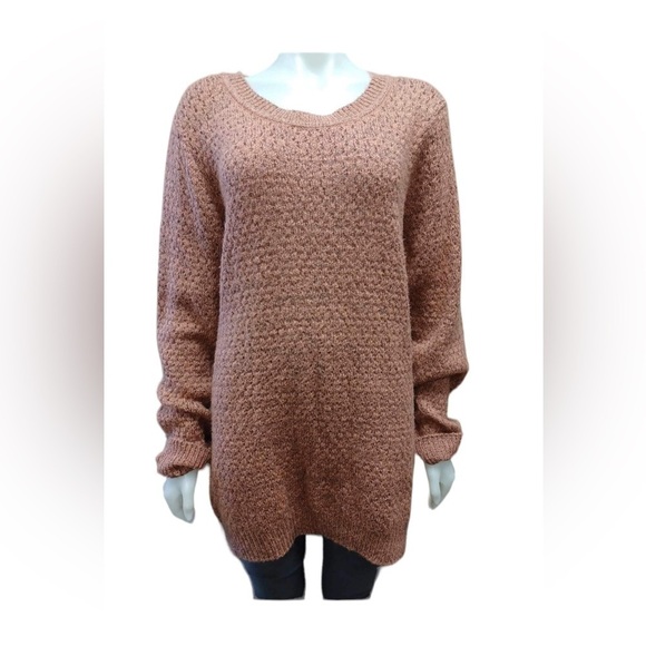 Ichi Textured  Knit Sweater Light Mahogany Colour Size XXL - Picture 5 of 14